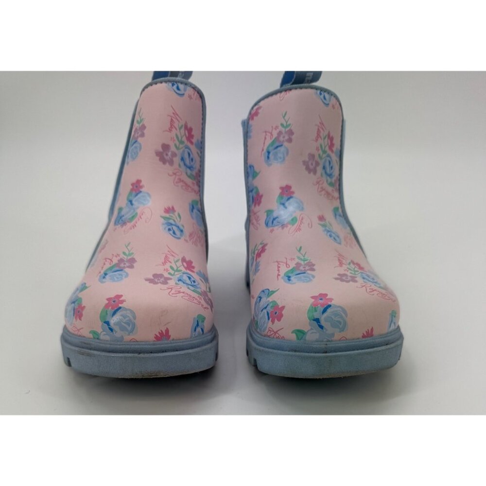 Disney X Native Kids Pink & Blue Floral Princess Rain Boots size 1 - Picture 3 of 12